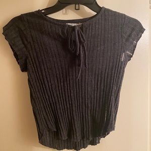 Kimchi Blue Tie Front Crop Top